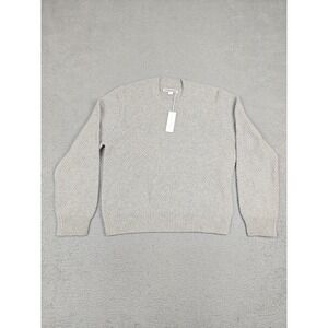 Outerknown Sweater Womens XL Gray 100% Recycled Wool Textured Knit Pullover